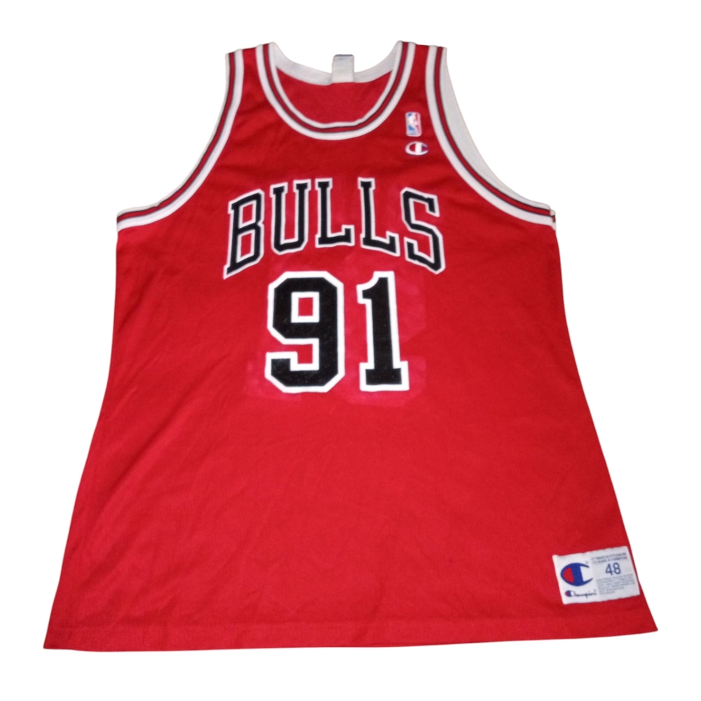 Champion Red and White Basketball Jersey